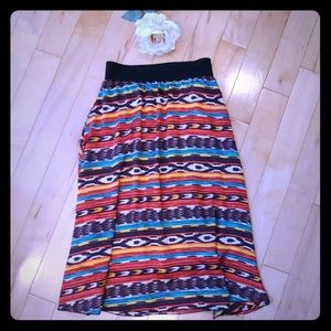 LuLaRoe Lola Elastic Waist Skirt